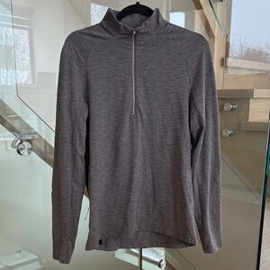 lululemon athletica Men's Charcoal Zip-Up Sweater